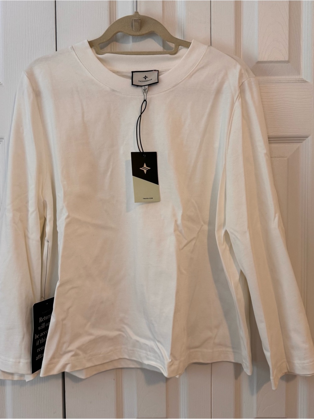 Tuckernuck White Long-Sleeve Crewneck Tee
